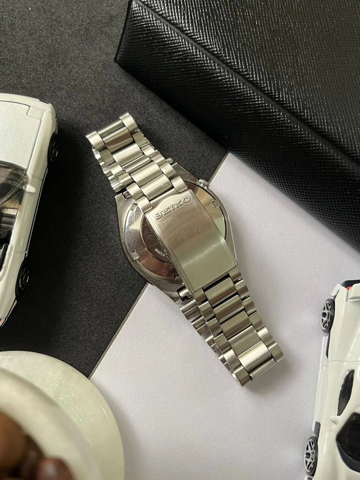 1981 Seiko 5 Railway Time White Dial (Pre Owned) - Image 4