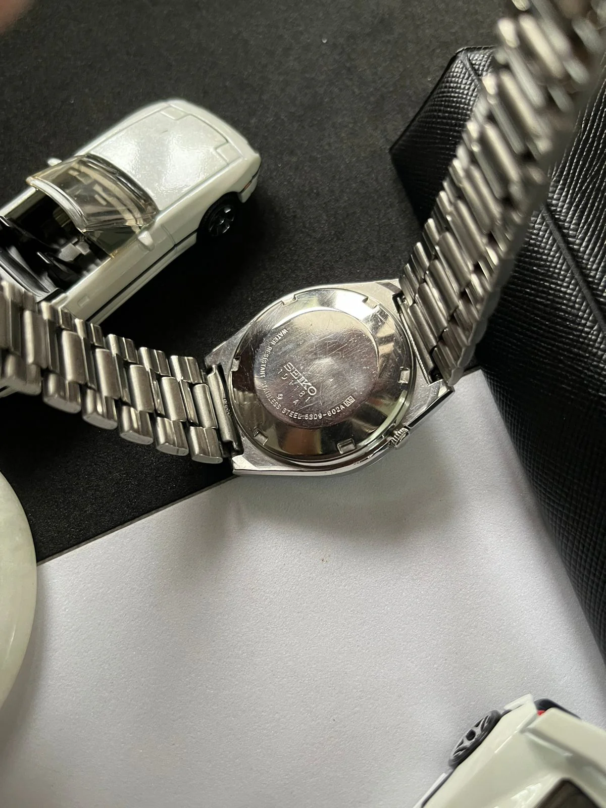 1981 Seiko 5 Railway Time White Dial (Pre Owned) - Image 5