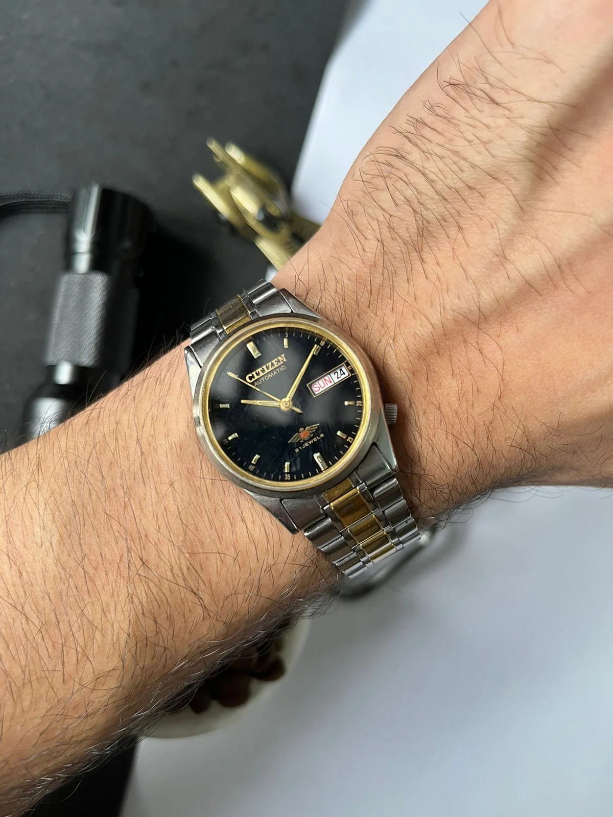 Citizen Eagle 7 Two Tone Black Dial (Pre Owned) - #W11 - Image 3