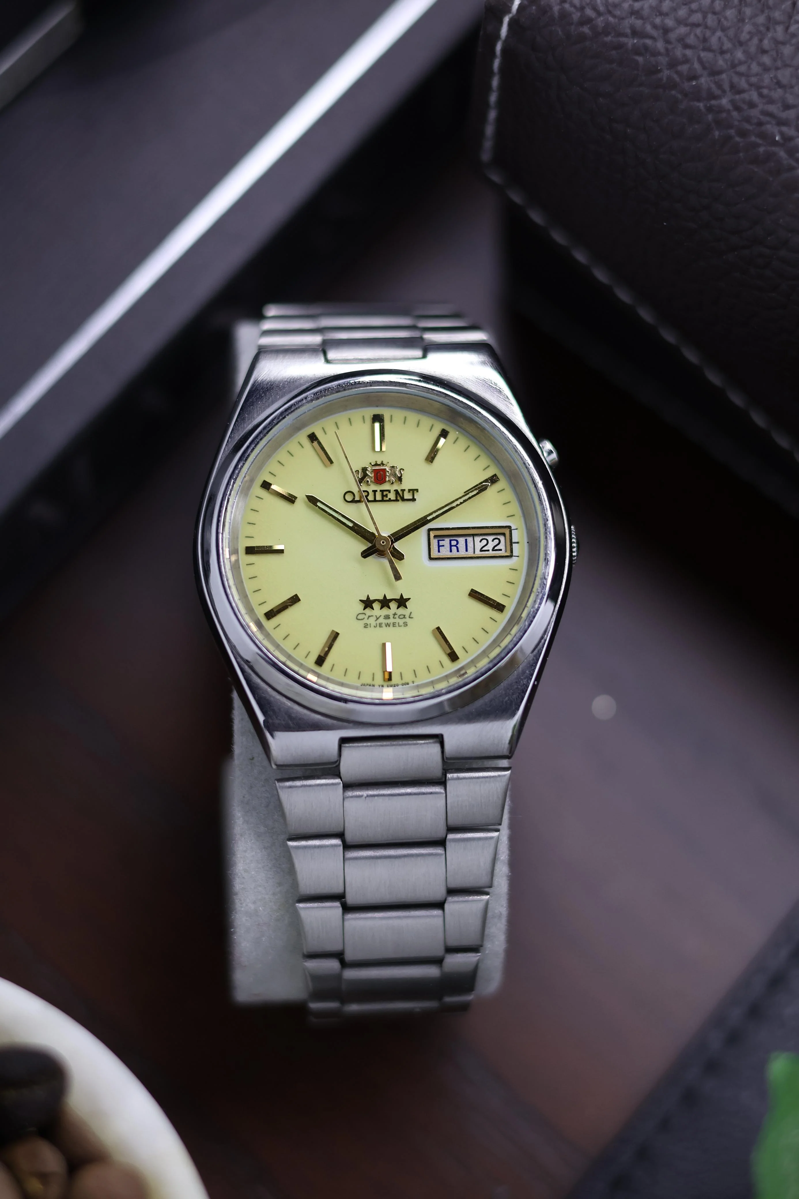 Orient Tri-Star Crystal Lume Dial - Automatic Vintage Watch (Pre Owned) - Image 4