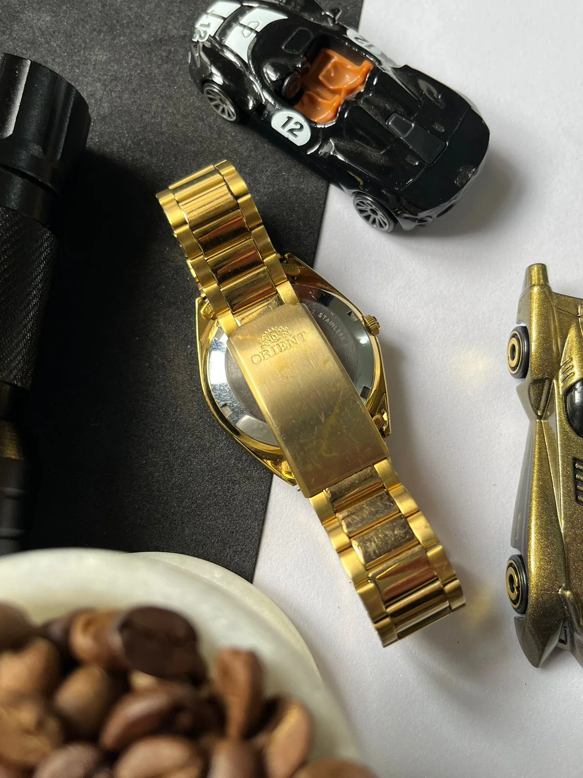 (Super Rare) Orient Tri-star Crystal Navy Blue Laquered Dial (Pre Owned) - Image 5