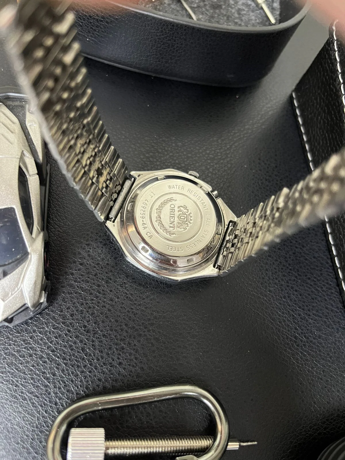 Orient Tri-Star Crystal Navy Blue TV Dial (Pre Owned) - Image 3