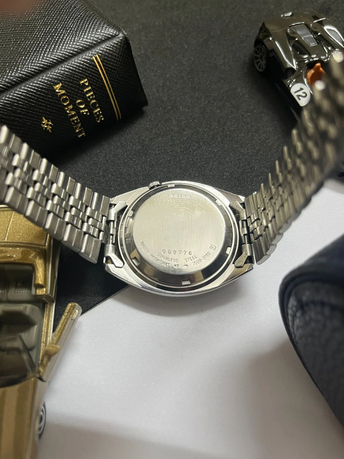 Seiko 5 Black Patterned Dial (Pre Owned) - Image 4