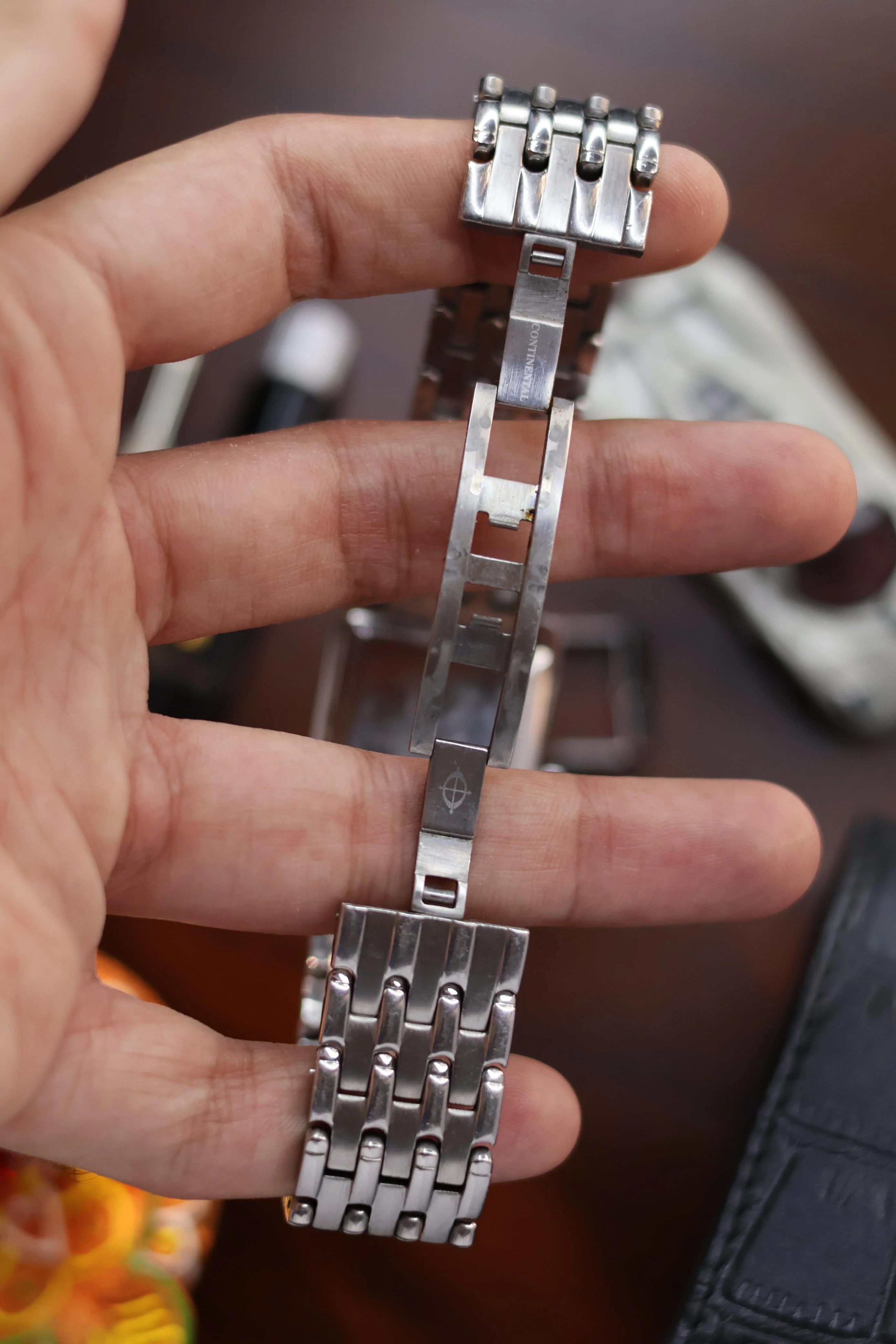 (Super Rare) Continental Swiss Made Tank Watch with Sapphire Glass (Pre Owned) - A80 - Image 3