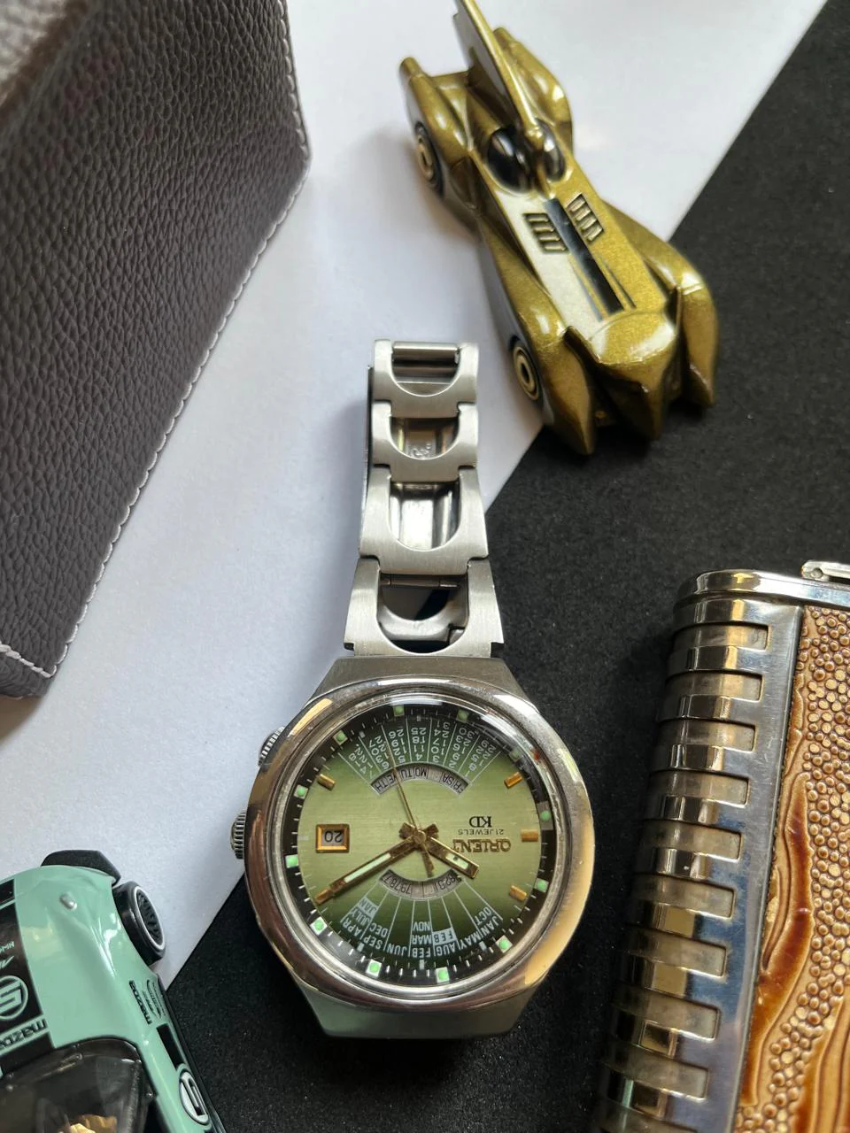 (Super Rare) Orient Calendar KD Green Gradient Dial (Pre Owned) - Image 4