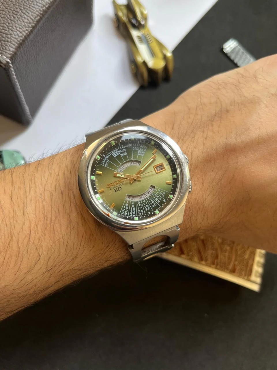 (Super Rare) Orient Calendar KD Green Gradient Dial (Pre Owned) - Image 7