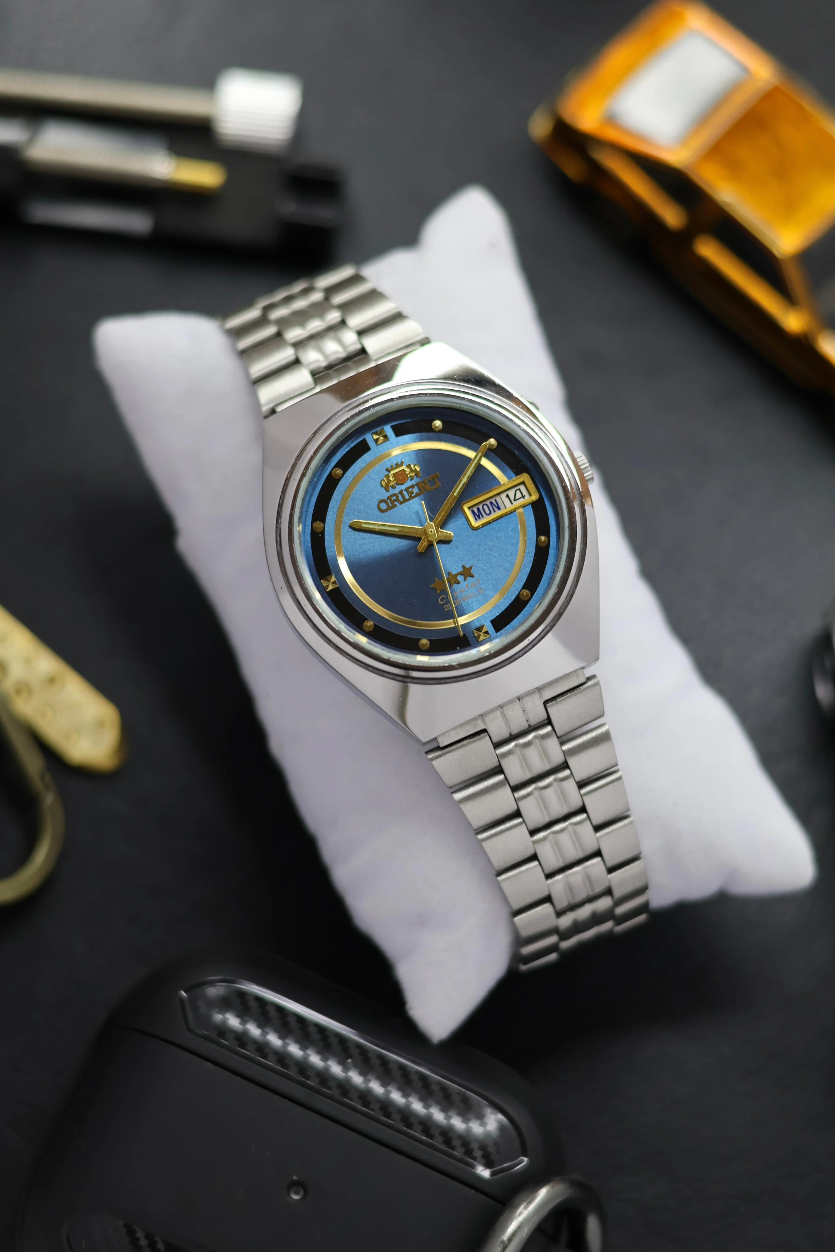 (Super Rare) Orient Tri-Star Crystal Blue Dial (Pre Owned) - Image 6