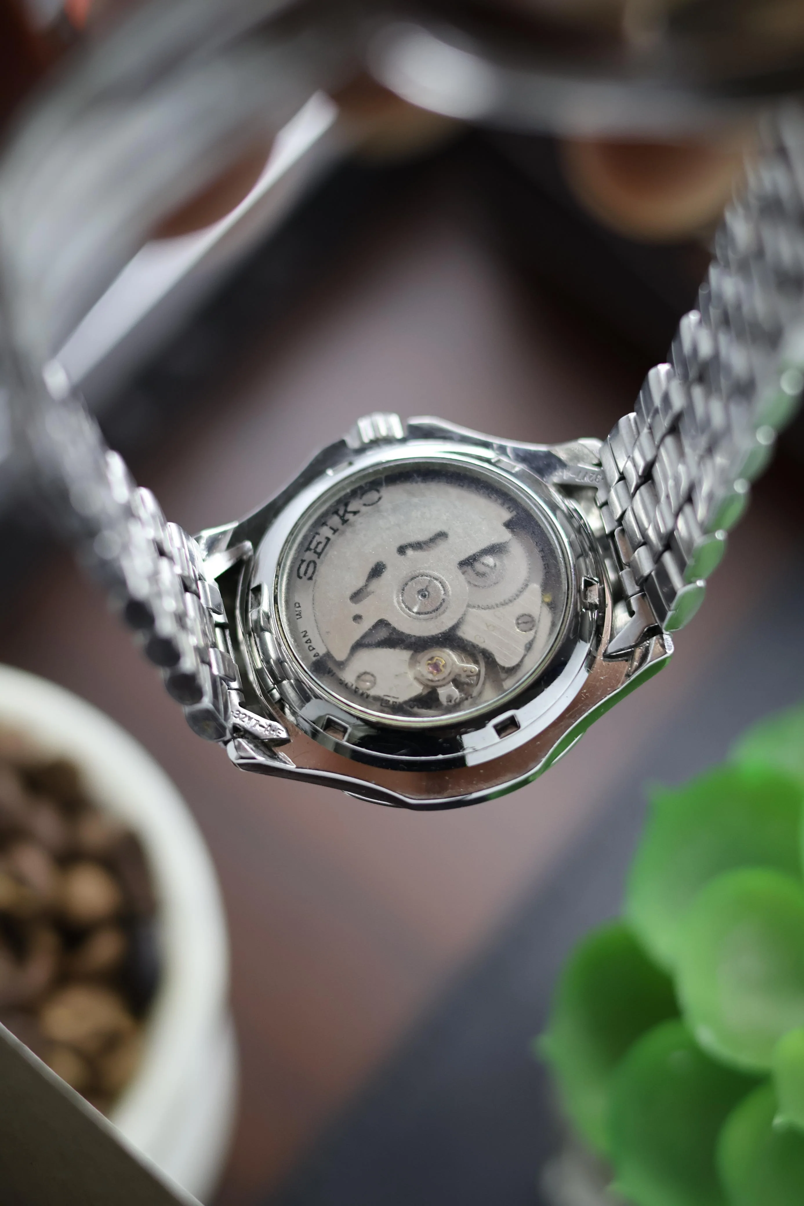 (Super Rare) Seiko 5 Black Diver with Glass Back - Automatic Watch (Pre Owned) - A212 - Image 3